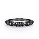 Victorian Style 0.10 TCW Milgrain Wedding Band