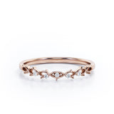 Twisted Thorn 0.05 TCW Round Shape Wedding Band