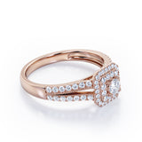 Milgrain 1 Ct Round Diamond Split Shank Engagement Ring