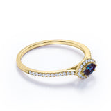 East West Setting 1.35 Carat Marquise Cut Lab Created Alexandrite And Diamond Halo Engagement Ring In White Gold