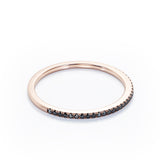Classic 0.15 TCW Round Cut Pave Wedding Band