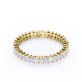 0.25 TCW Princess Cut Eternity Stackable Ring