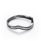 Channel Set 0.15 TCW Arched Wedding Band