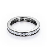 Eternity 0.25 TCW Round Cut Channel Set Stackable Ring