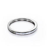 Channel Design 0.15 TCW Princess Cut Wedding Band