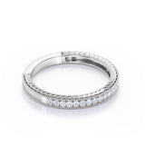 Antique 0.25 carat Round Cut Filigree Wedding Band