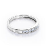 Flush-Channel 0.15 TCW Round Shape Wedding Band