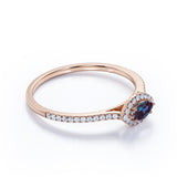 East West Setting 1.35 Carat Marquise Cut Lab Created Alexandrite And Diamond Halo Engagement Ring In White Gold