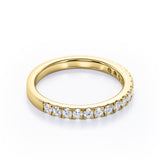 Pave Design 0.15 TCW Round Shaped Wedding Ring