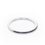 Classic 0.15 TCW Round Cut Pave Wedding Band