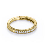 Antique 0.25 carat Round Cut Filigree Wedding Band