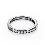 Pave Design 0.15 TCW Round Shaped Wedding Ring