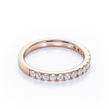 Pave Design 0.15 TCW Round Shaped Wedding Ring