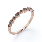 Art Deco 0.15 TCW Round Cut Vintage Wedding Band