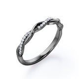 Half-Eternity Infinity 0.15 TCW Round Cut Wedding Band