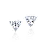 Three Stone Jewelry Gift Set of 1 TCW Moissanite with Ring, Earrings & Pendant