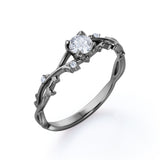 Certified 0.50 Ct Round Lab Diamond Nature Engagement Ring