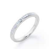 Channel Design 0.15 TCW Princess Cut Wedding Band