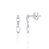 Trilogy-Pave Jewelry Gift Set of 0.25 TCW Moissanite with Ring, Earrings & Pendant