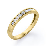 Flush-Channel 0.15 TCW Round Shape Wedding Band