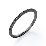 Classic 0.15 TCW Round Cut Pave Wedding Band