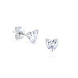 Romantic Jewelry Gift Set of 2 TCW Heart Moissanite with Ring, Earrings & Pendant