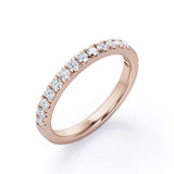 Pave Design 0.15 TCW Round Shaped Wedding Ring