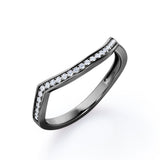 Channel Set 0.15 TCW Arched Wedding Band