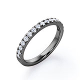 Pave Design 0.15 TCW Round Shaped Wedding Ring