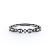 0.25 Carat April Birthstone Art-Deco Wedding Band