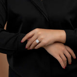 Vintage 1 Carat Princess Cut Moissanite Engagement Ring