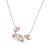 Enchanting Love Lab Diamond Pendant Necklace